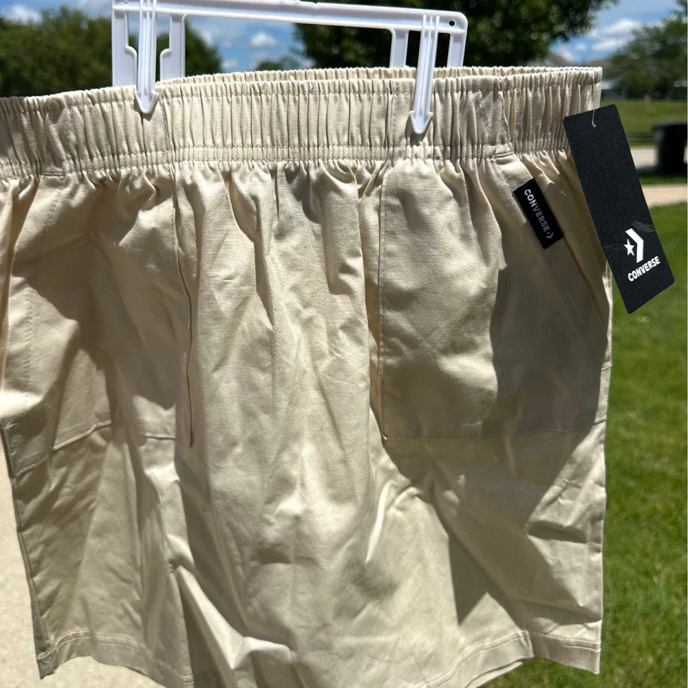 Converse Girls Light Dune Elastic Waist Skirt Tan Beige Size L 12-13Y